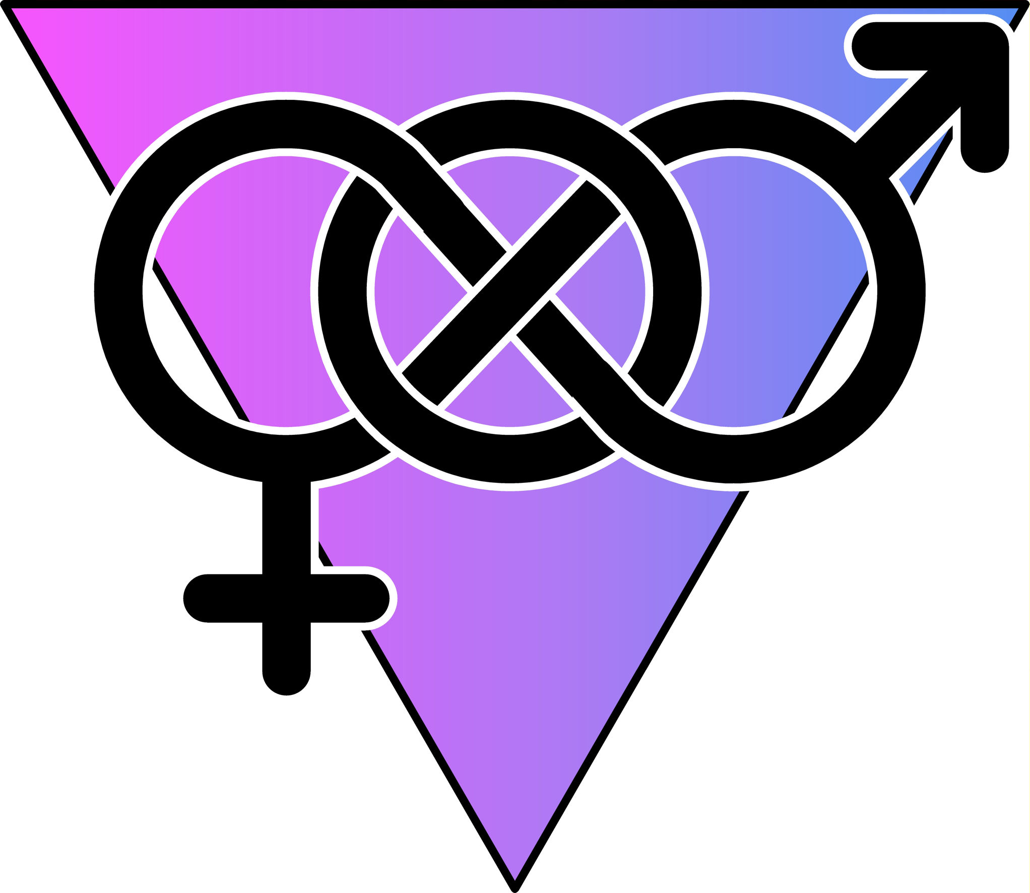The bisexual flag, consists of three colors. 